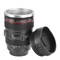 Camera Lens Mug 13.6Oz Stainless Steel Travel Coffee Cup Black Photography Gift